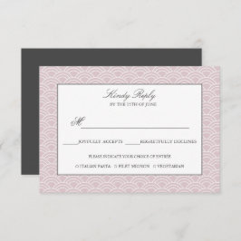 Seigaiha | Opción de menú ondulado Subió japonés