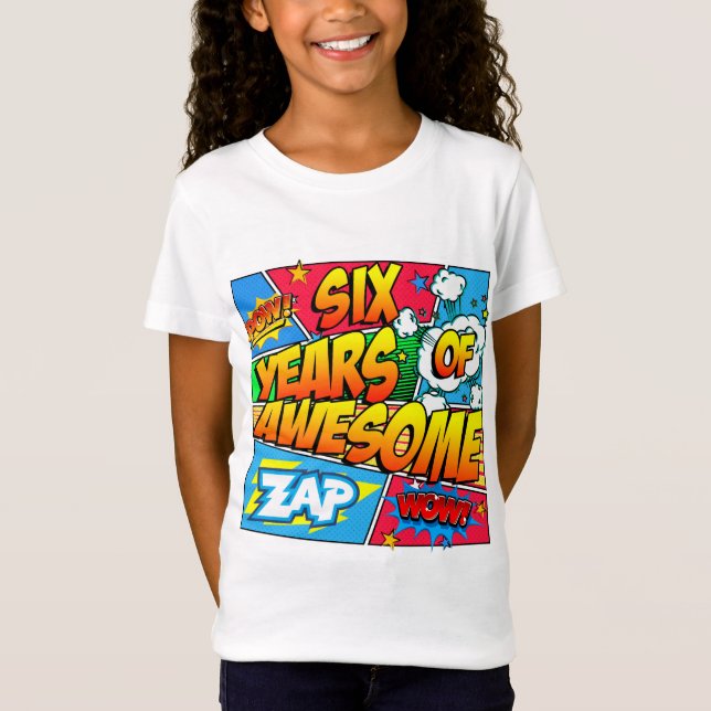 Seis años de increíble camiseta (Anverso)