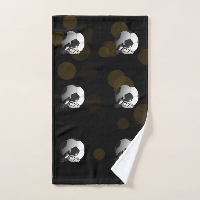 Seis bolas de fútbol, (Toalla de mano)