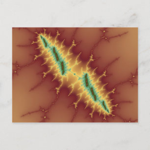 Seis franjas - Postal fractal