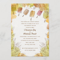 Seis invitaciones de las linternas