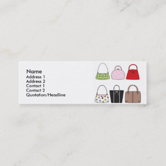 Seis pequeñas tarjetas del perfil de los monederos