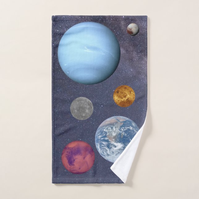 Seis planetas más pequeños (Toalla de mano)