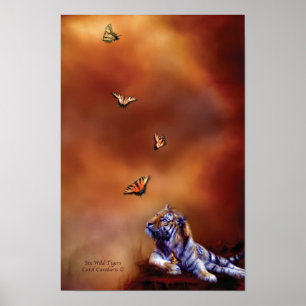 Seis posters/impresiones salvajes del arte de los