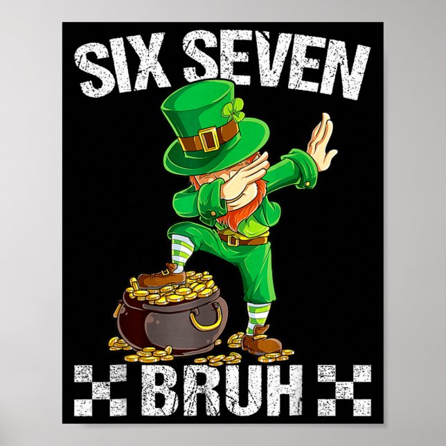 Seis Siete 67 Hermano Hace Señal de Leprechaun Día (Frente)