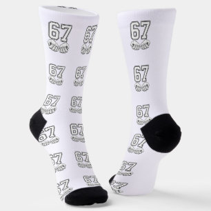 Seis Siete 6 7 Meme Divertidas Manos Calcetines