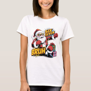 Seis Siete Bruh Camiseta Divertida de Navidad Ar