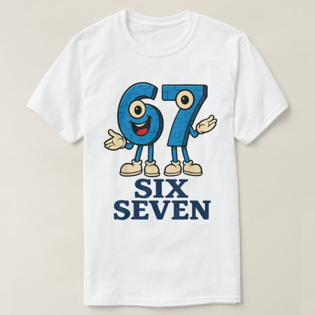 Seis siete camisetas de 67 memes para jugadores y  (Diseño del anverso)