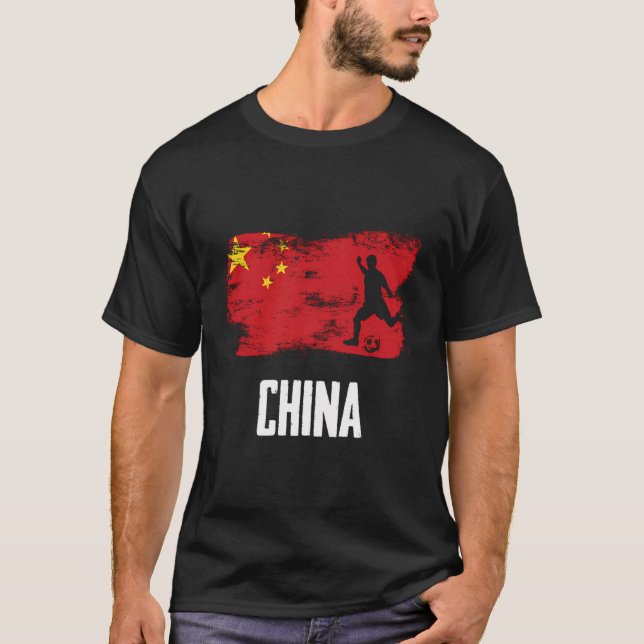 Selección china de fútbol de Jersey con bandera ch (Anverso)