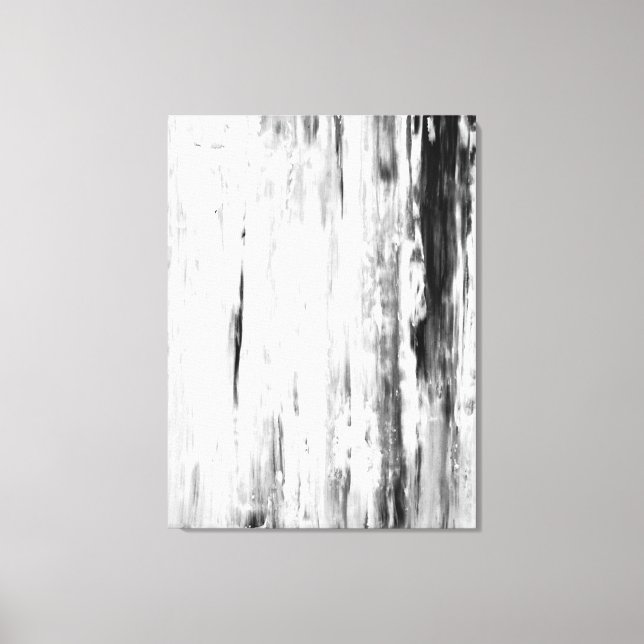 'Selección de hielo' Arte Resumen en blanco y negr (Anverso)