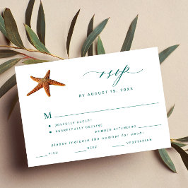 Selección de menú de bodas de destino de playa de 