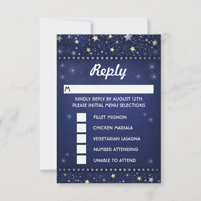 Selección de menú de la selección de la Marina Blu (Anverso)