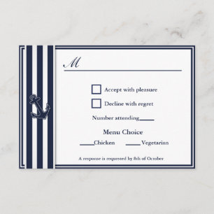 Selección de menú RSVP 2 de golondrinas azules de