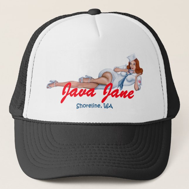 Selección del gorra del camionero de Java Jane su (Anverso)