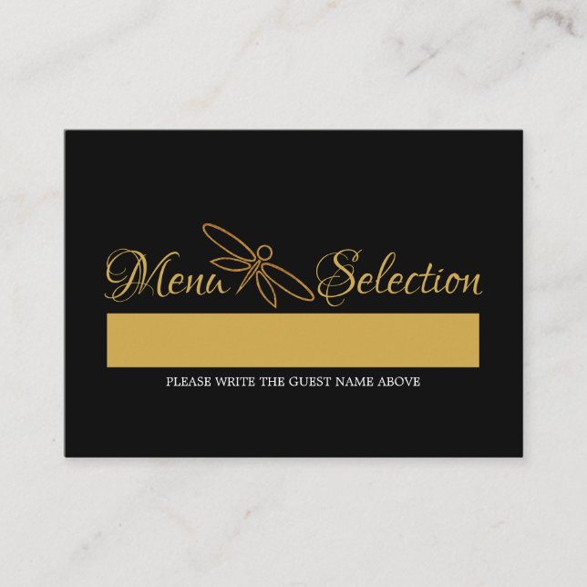 Selección del menú Boda de la libélula de Relieve  (Anverso)