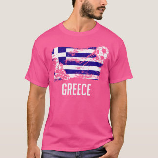 Selección griega de fútbol de Jersey con bandera d