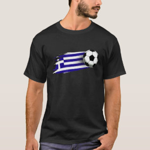 Selección griega de fútbol de Jersey con bandera d