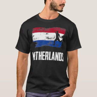Selección holandesa de fútbol de Jersey con bander