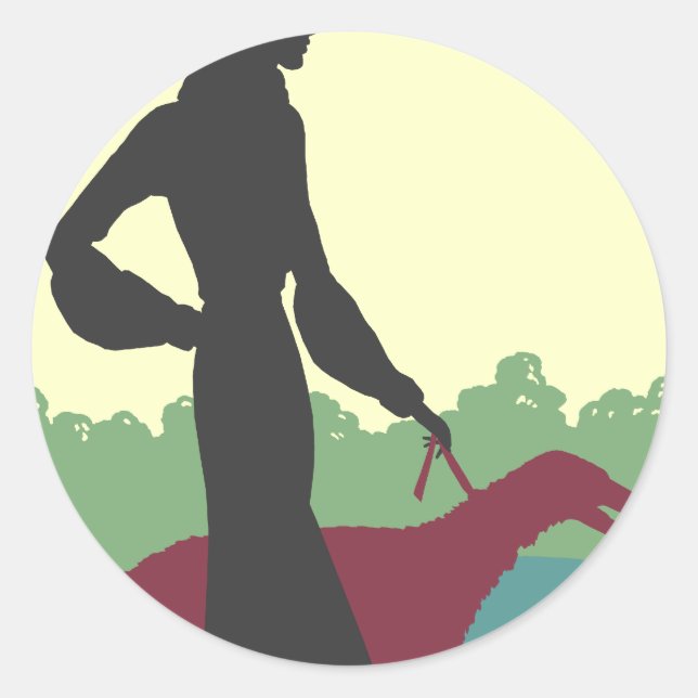 Selena en colores suaves #1 - Pegatinas (Anverso)