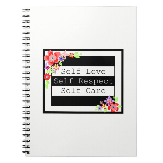 "Self Love" Bella Cuaderno Floral. (Frente)