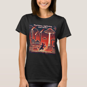 Selfie de OVNIS: Planeta Rojo (píxel de camiseta f