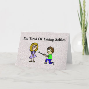 Selfies Románticos Tarjeta de Amor de Pareja