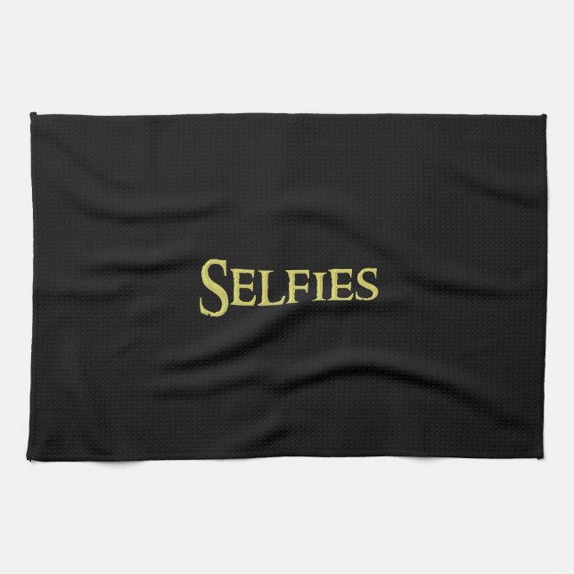 Selfies toalla de cocina, a la venta! (Horizontal)
