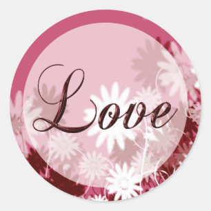 Sellado Con Amor Invitación Sello para sobres Flor