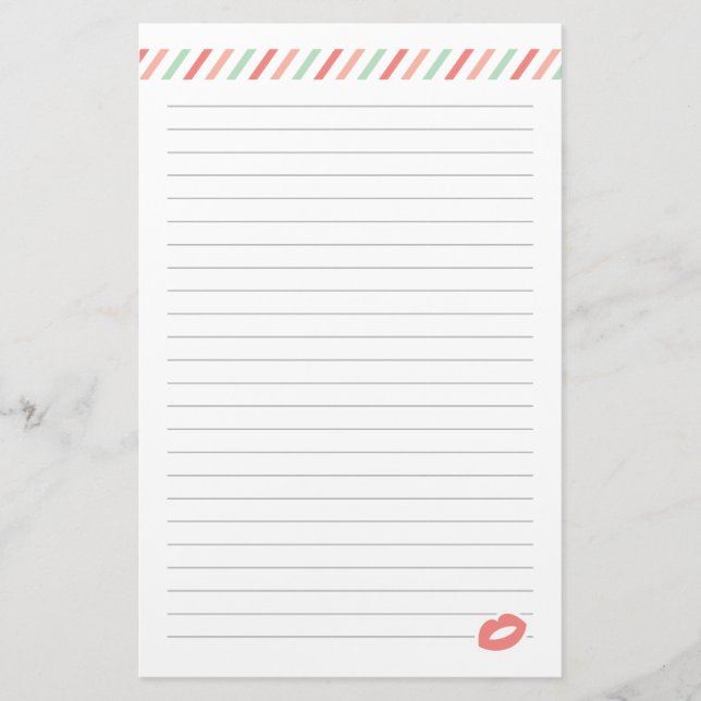 Sellado con papel El día de San Valentín de beso (Anverso)