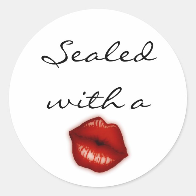 Sellado con pegatinas de besos (Anverso)