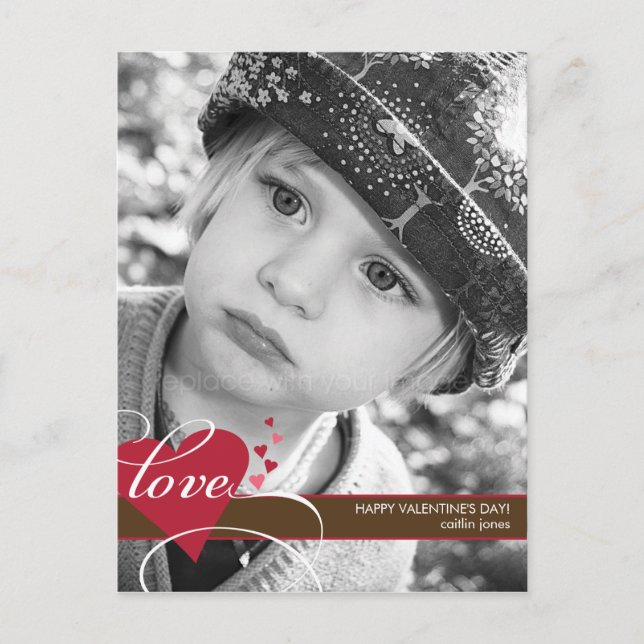 Sellado con tarjeta postal de El día de San Valent (Anverso)