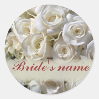 Sellas de novias blancas / pegatinas