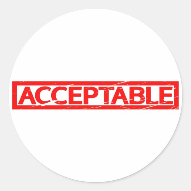 Sello aceptable (Anverso)