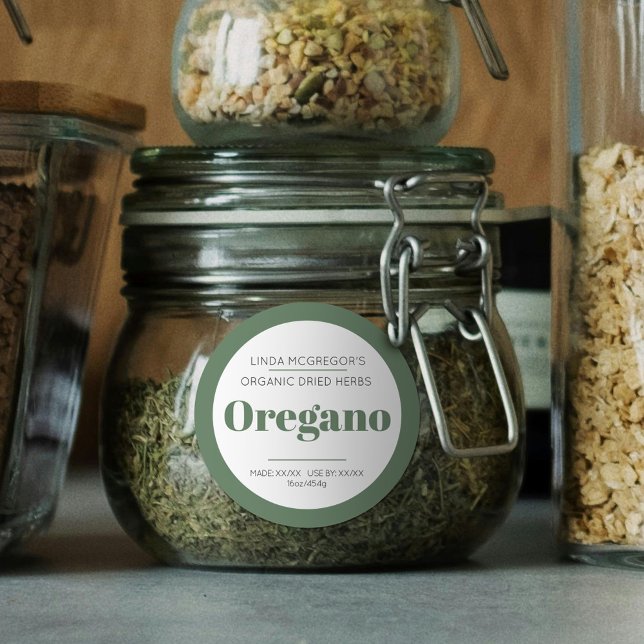 Sello alimenticio de hierba mínima orégano verde b (Subido por el creador)