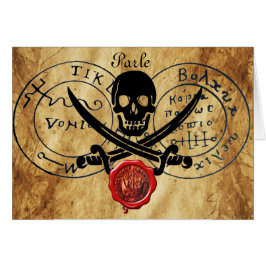 SELLO ANTIGUO TALISMAN / PIRATES TREAST MAP WAX SE