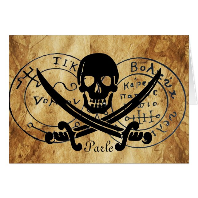 SELLO ANTIGUO TALISMAN / PIRATES TREAST MAP WAX SE (Anverso (Horizontal))
