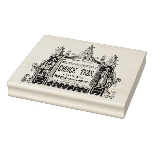 Sello artístico de la antigua empresa de té y café