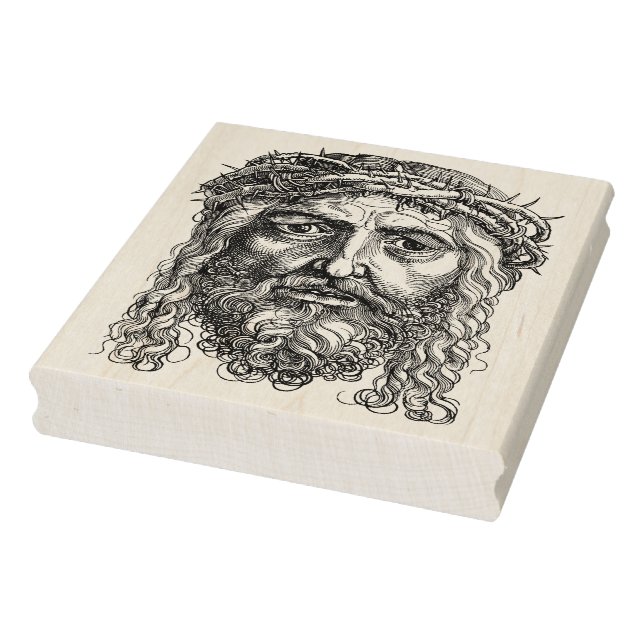 Sello artístico de la cara de Jesús ilustracion (Sello)