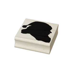 sello artístico de santa claus head