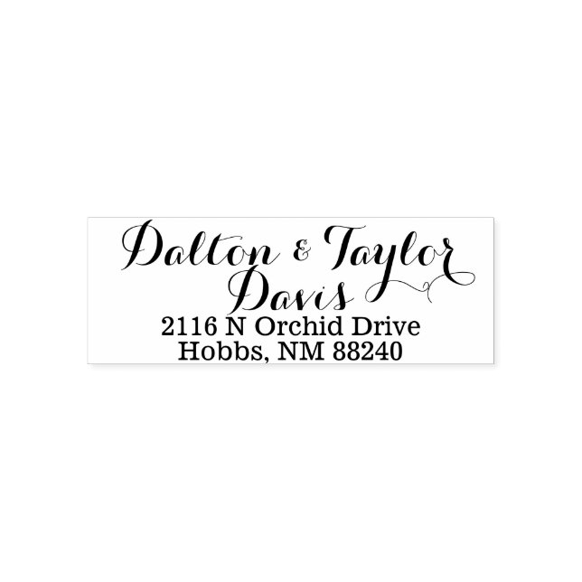 Sello autoentintable personalizado para dirección (Diseño)