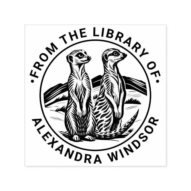 Sello Automático 2 Cuadros de periódicos en pie #1 nombre del libro (Diseño)