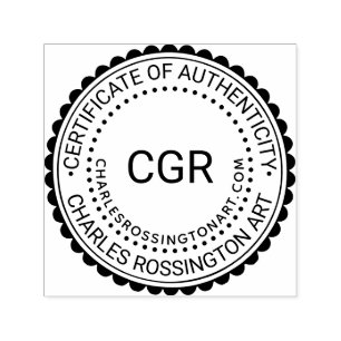 Sello Automático 3 Certificado inicial de autenticidad #7B Nombre U