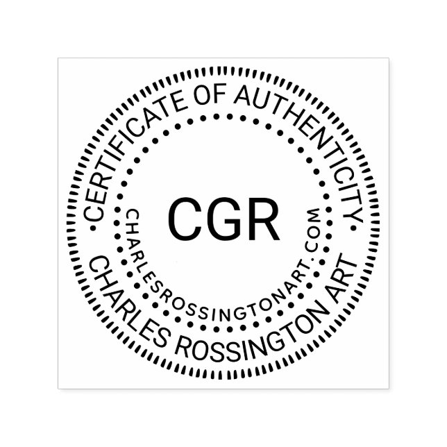 Sello Automático 3 Inicial “Certificado de Autenticidad” Nombre URL (Diseño)