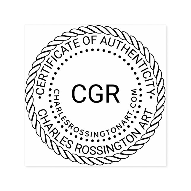 Sello Automático 3 Init "Certificado de autenticidad" #5 URL de nom (Diseño)