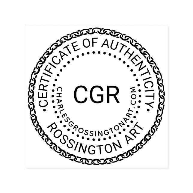 Sello Automático 3 Initial Certificate of Authenticity #8 Name URL (Diseño)