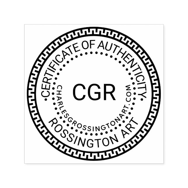 Sello Automático 3 Initial Certificate of Authenticity GK Name URL (Diseño)