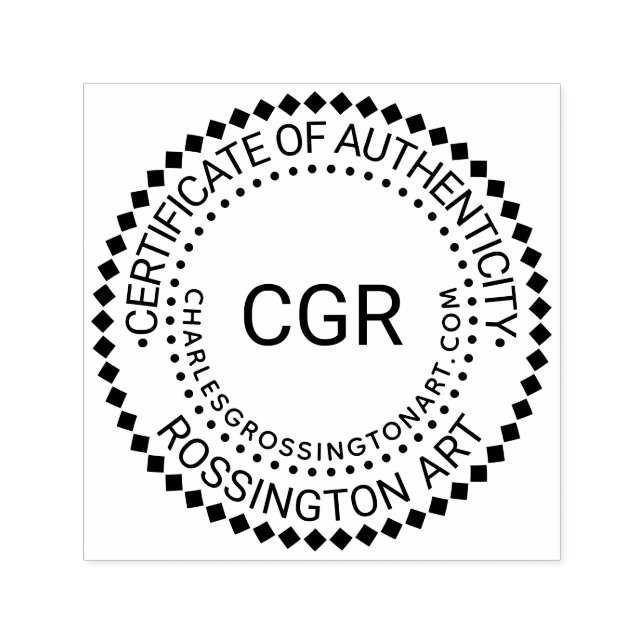 Sello Automático 3 Initial Certificate of Authenticity Name URL #6 (Diseño)