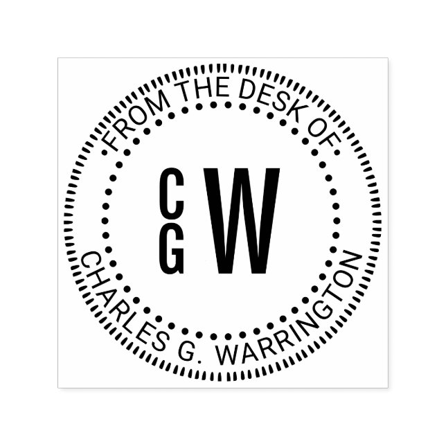 Sello Automático 3 Monograma de letra inicial Bx de parte de nombre (Diseño)