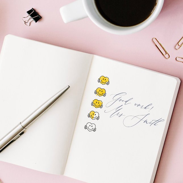 Sello Automático 5 Star Hearts Rating Review Book Teacher Self-ink (Subido por el creador)