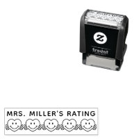 5 Star Hearts Rating Review Book Teacher Self-ink